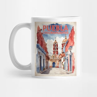 Chignahuapan Puebla Mexico Vintage Tourism Travel Mug